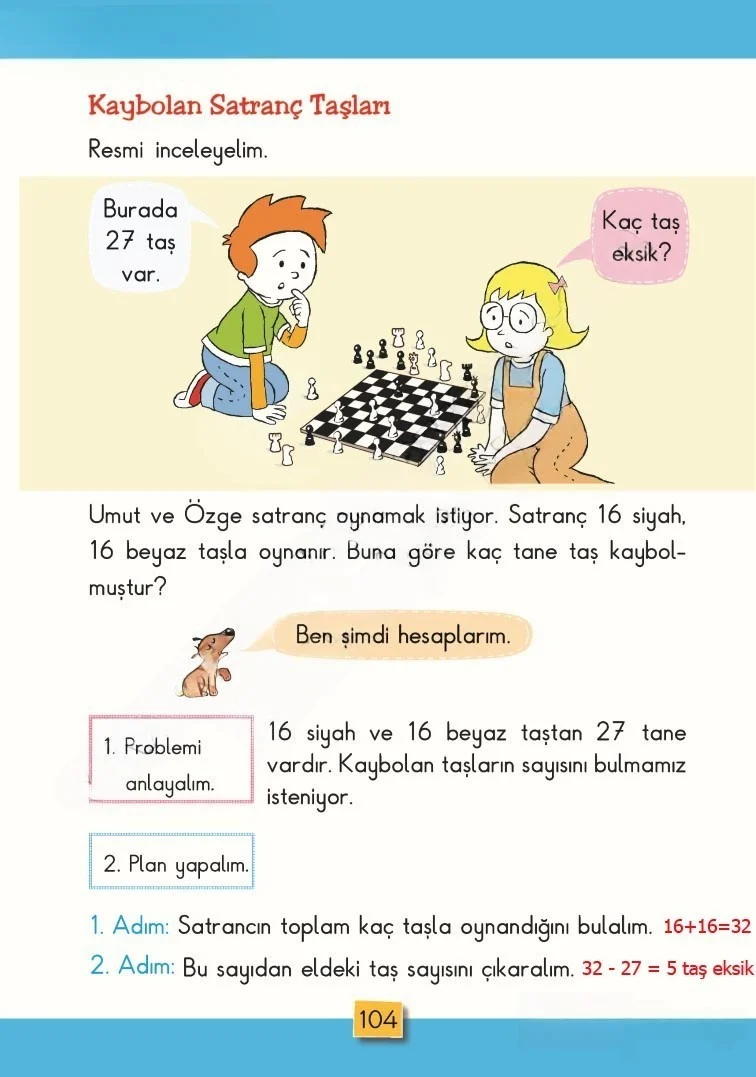 2. Sınıf Matematik Ders Kitabı Cevapları MHG Yayınları Sayfa 104 Çözüm Görseli