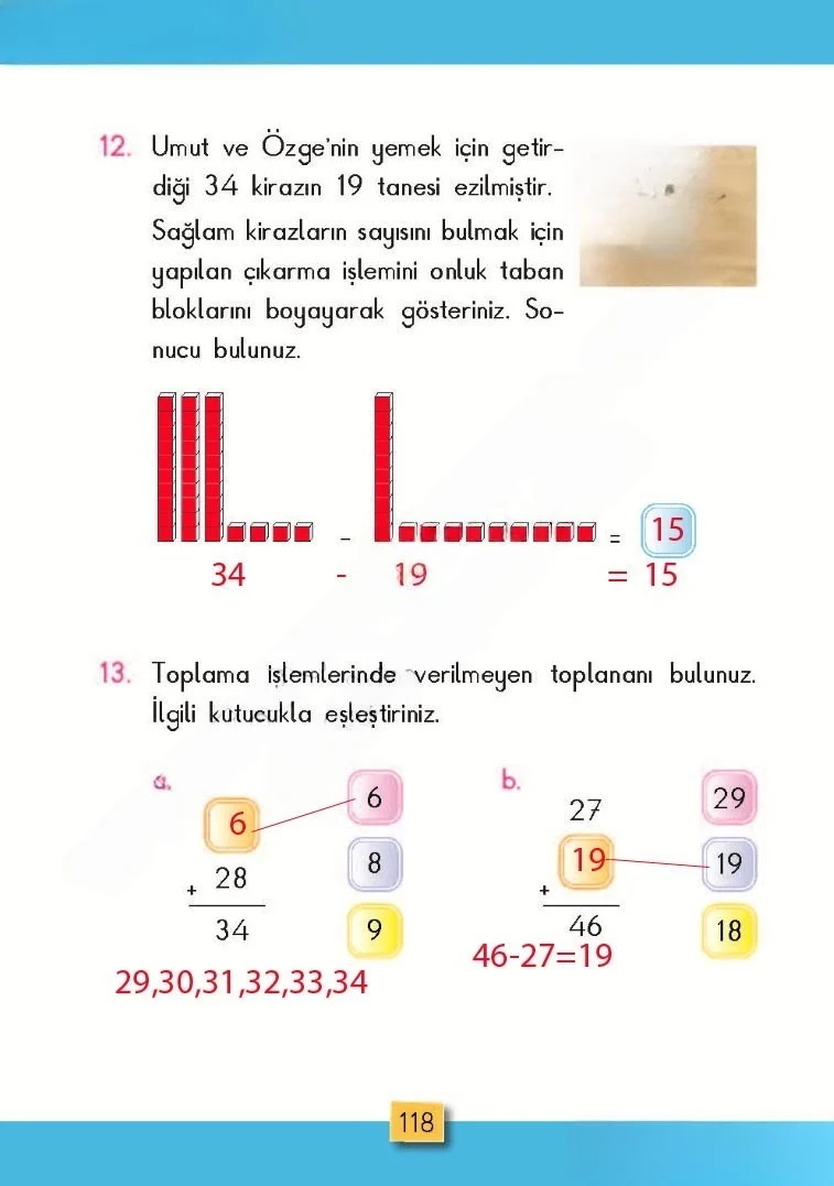 2. Sınıf Matematik Ders Kitabı Cevapları MHG Yayınları Sayfa 118 Çözüm Görseli