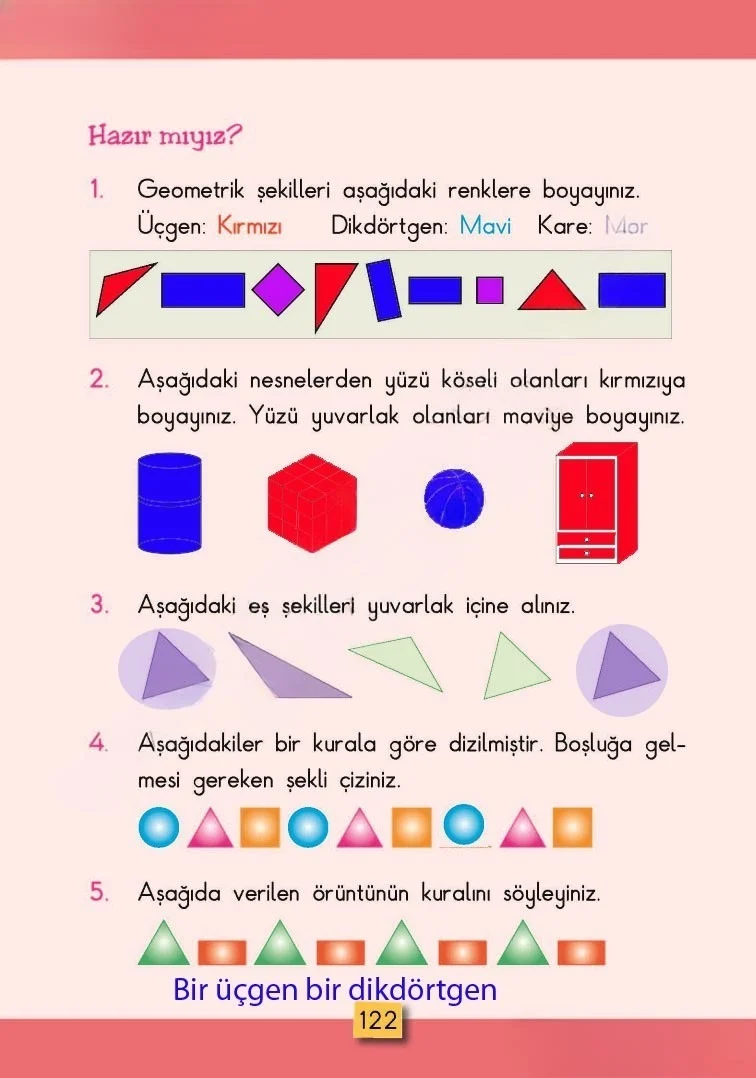 2. Sınıf Matematik Ders Kitabı Cevapları MHG Yayınları Sayfa 122 Çözüm Görseli