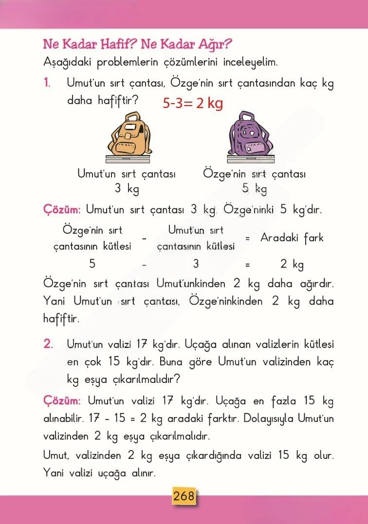 2. Sınıf Matematik Ders Kitabı Cevapları MHG Yayınları Sayfa 268 Çözüm Görseli