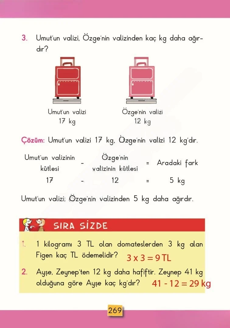 2. Sınıf Matematik Ders Kitabı Cevapları MHG Yayınları Sayfa 269 Çözüm Görseli