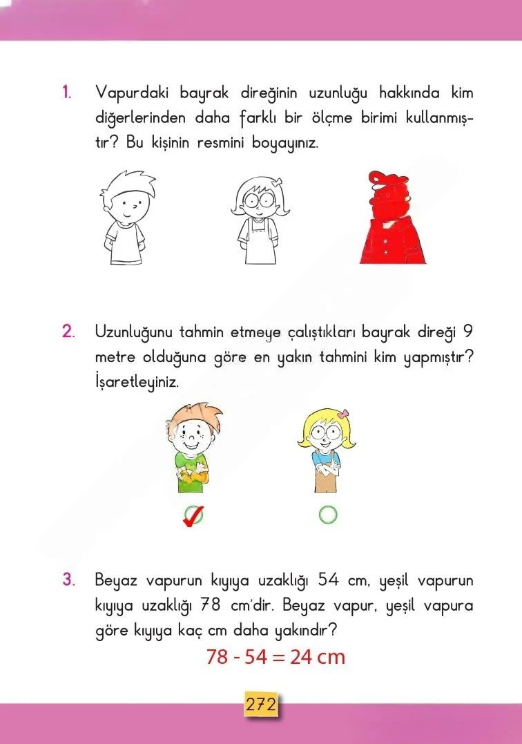 2. Sınıf Matematik Ders Kitabı Cevapları MHG Yayınları Sayfa 272 Çözüm Görseli