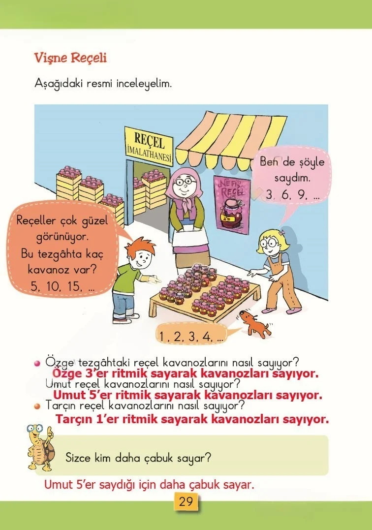2. Sınıf Matematik Ders Kitabı Cevapları MHG Yayınları Sayfa 29 Çözüm Görseli