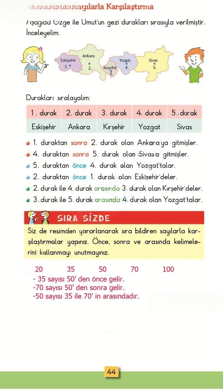 2. Sınıf Matematik Ders Kitabı Cevapları MHG Yayınları Sayfa 44 Çözüm Görseli