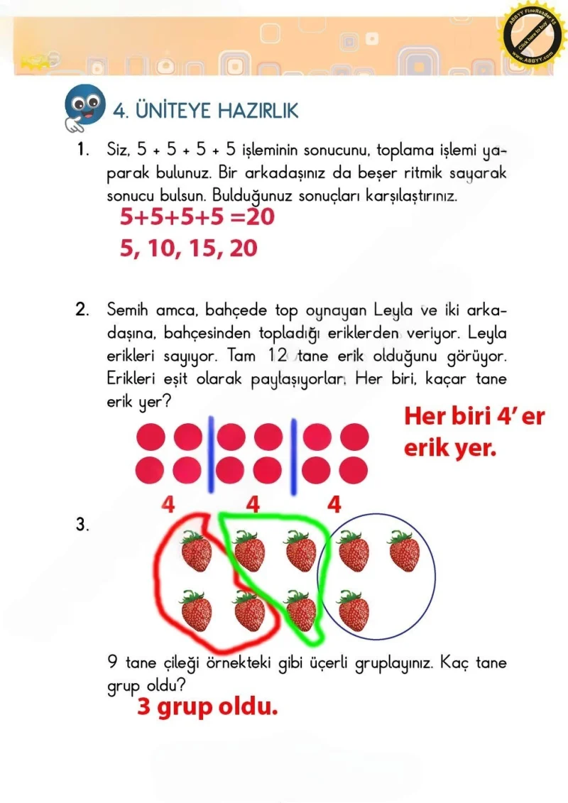 2. Sınıf Matematik Ders Kitabı Cevapları Pasifik Yayınları Sayfa 134 Çözüm Görseli