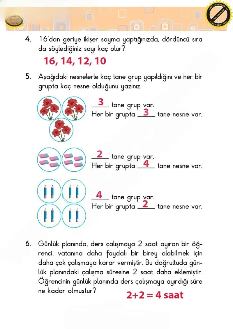2. Sınıf Matematik Ders Kitabı Cevapları Pasifik Yayınları Sayfa 135 Çözüm Görseli