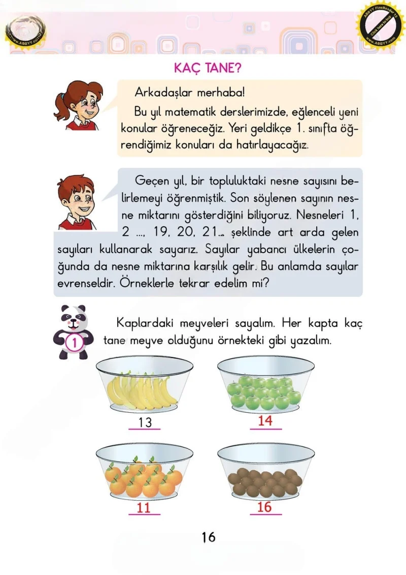 2. Sınıf Matematik Ders Kitabı Cevapları Pasifik Yayınları Sayfa 16 Çözüm Görseli