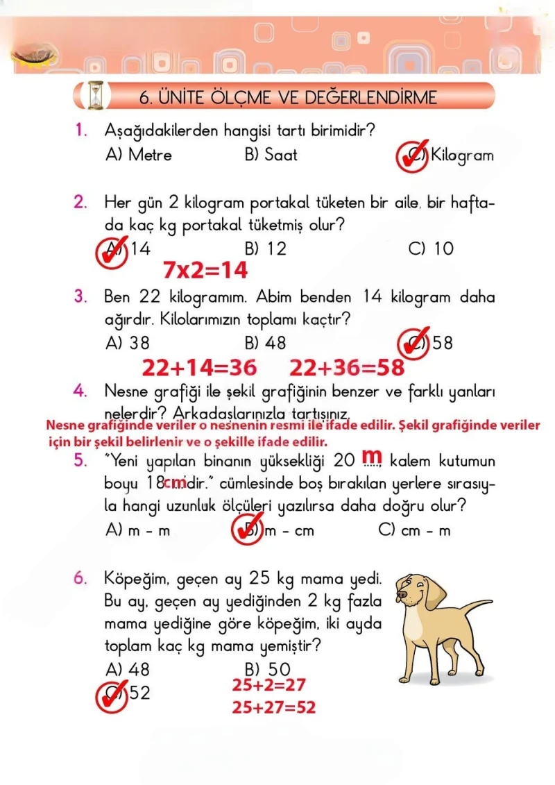 2. Sınıf Matematik Ders Kitabı Cevapları Pasifik Yayınları Sayfa 232 Çözüm Görseli