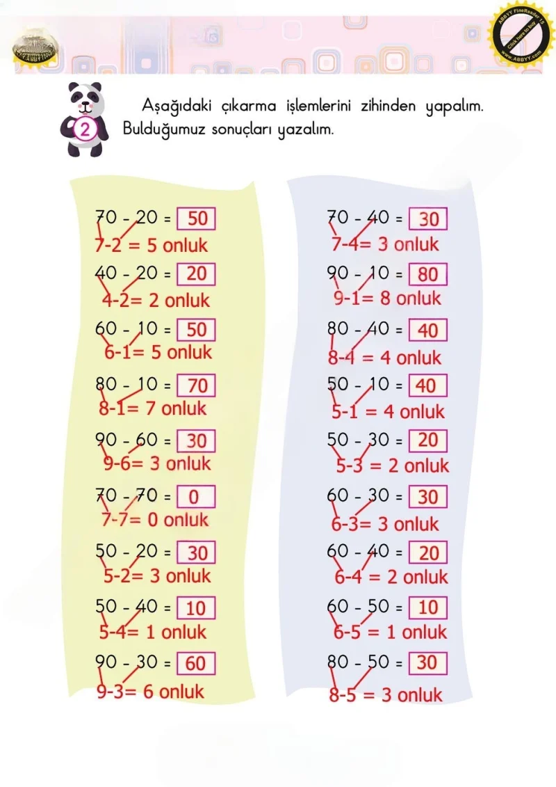 2. Sınıf Matematik Ders Kitabı Cevapları Pasifik Yayınları Sayfa 57 Çözüm Görseli