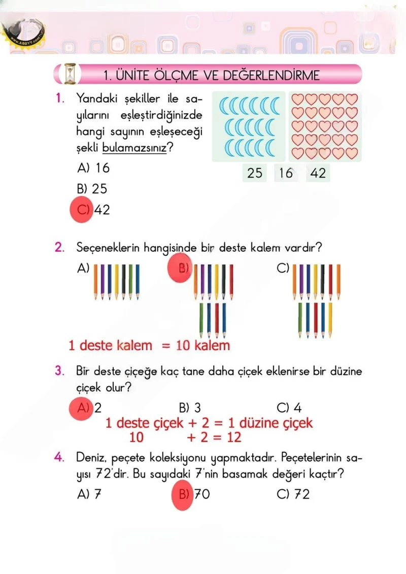 2. Sınıf Matematik Ders Kitabı Cevapları Pasifik Yayınları Sayfa 58 Çözüm Görseli