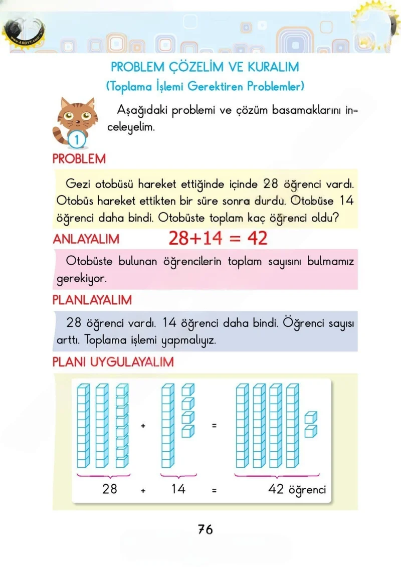 2. Sınıf Matematik Ders Kitabı Cevapları Pasifik Yayınları Sayfa 76 Çözüm Görseli