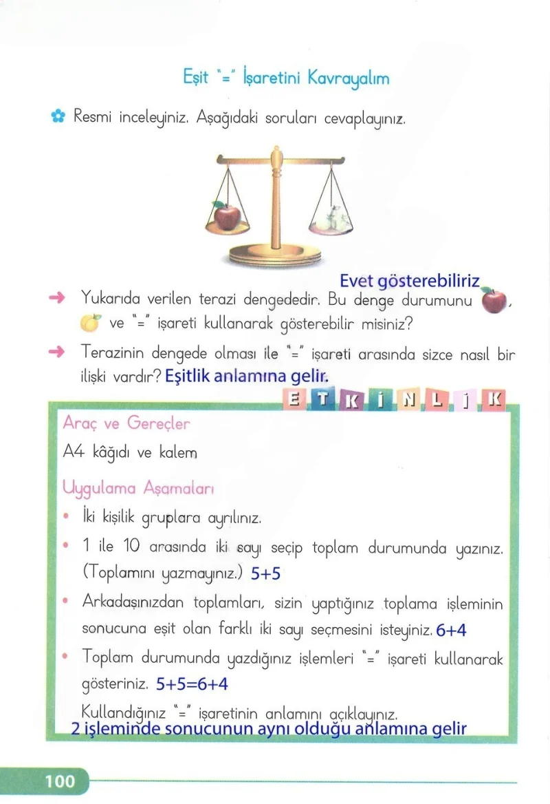 2. Sınıf Matematik Ders Kitabı Cevapları Tekno Artı Yayınları Sayfa 100 Çözüm Görseli