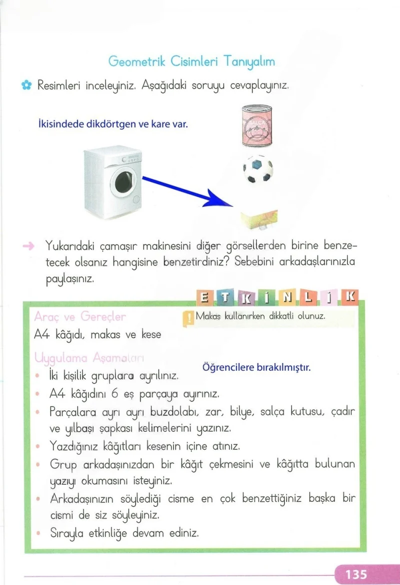 2. Sınıf Matematik Ders Kitabı Cevapları Tekno Artı Yayınları Sayfa 135 Çözüm Görseli