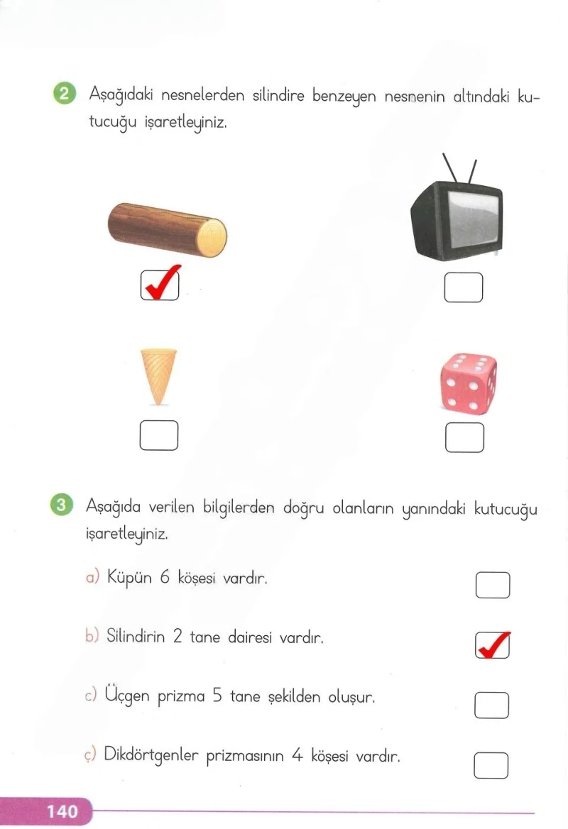 2. Sınıf Matematik Ders Kitabı Cevapları Tekno Artı Yayınları Sayfa 140 Çözüm Görseli