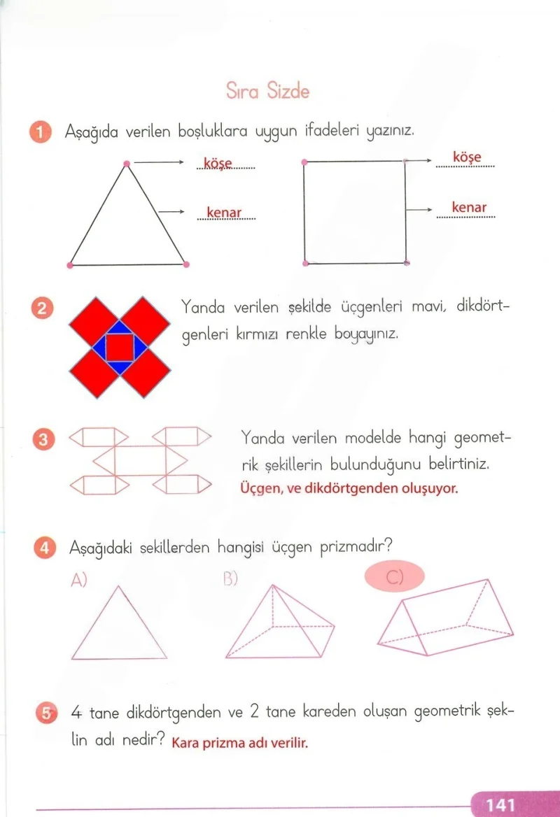 2. Sınıf Matematik Ders Kitabı Cevapları Tekno Artı Yayınları Sayfa 141 Çözüm Görseli