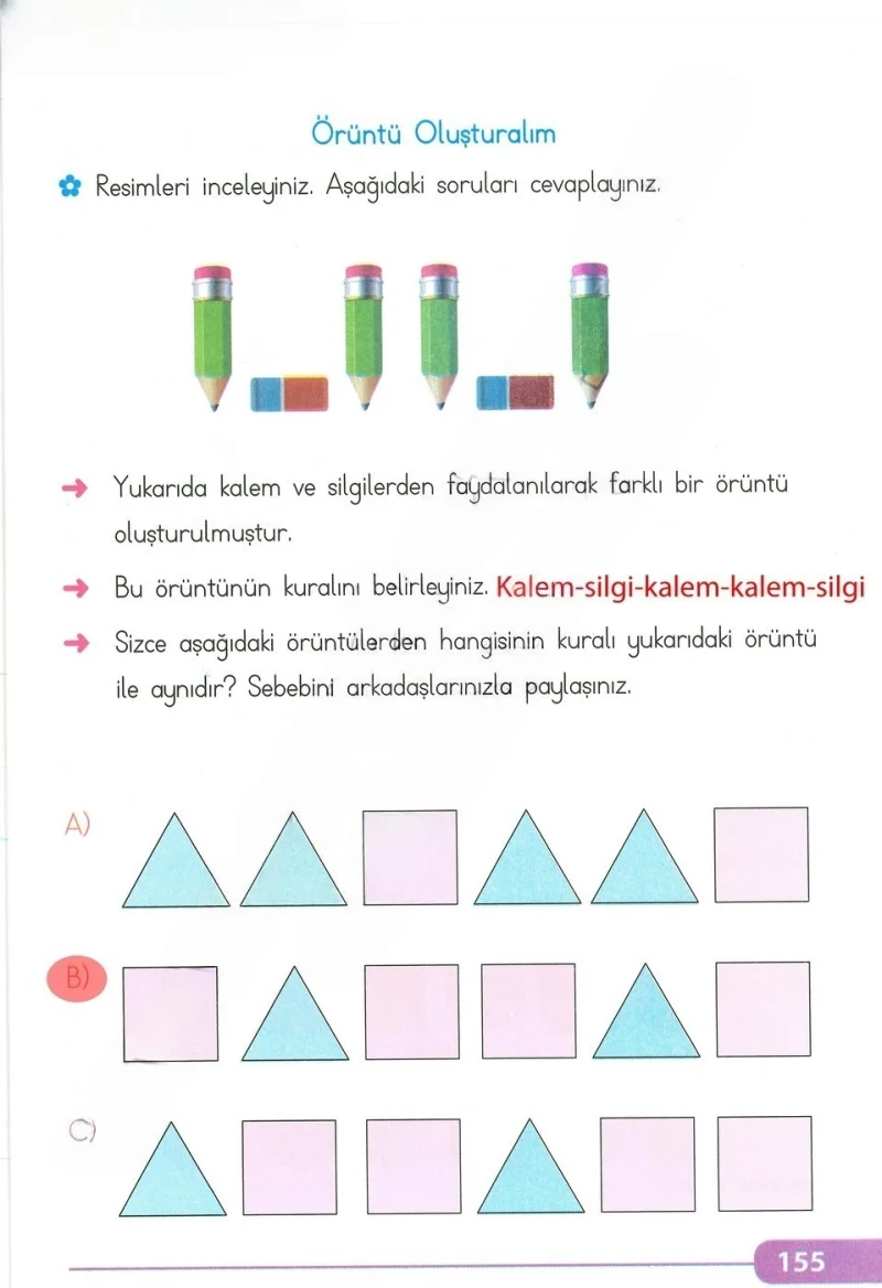 2. Sınıf Matematik Ders Kitabı Cevapları Tekno Artı Yayınları Sayfa 155 Çözüm Görseli