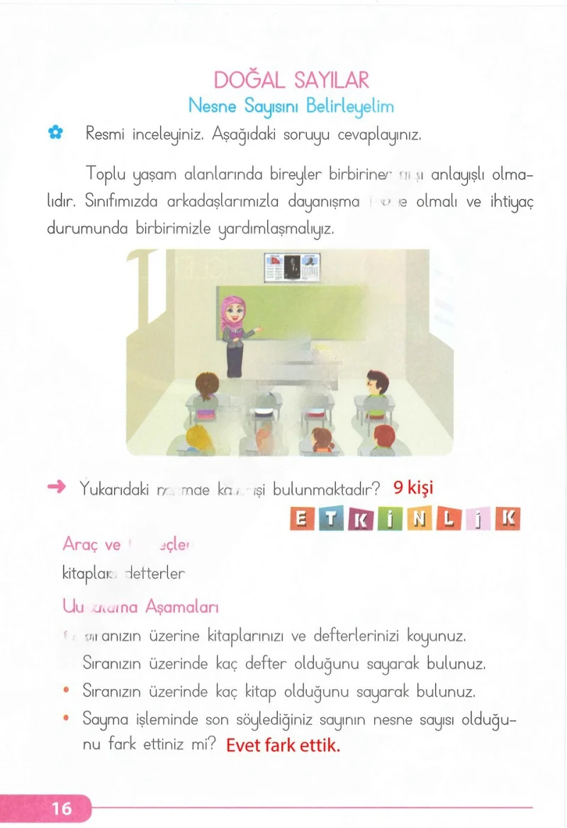 2. Sınıf Matematik Ders Kitabı Cevapları Tekno Artı Yayınları Sayfa 16 Çözüm Görseli