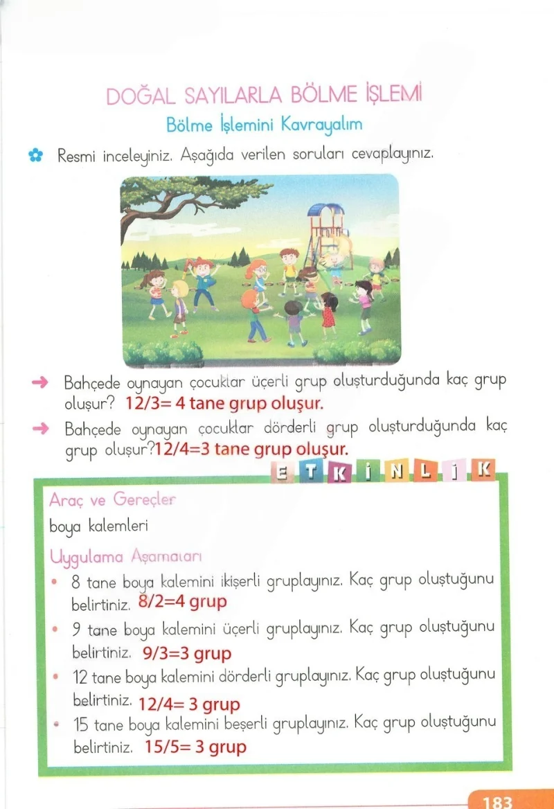 2. Sınıf Matematik Ders Kitabı Cevapları Tekno Artı Yayınları Sayfa 183 Çözüm Görseli