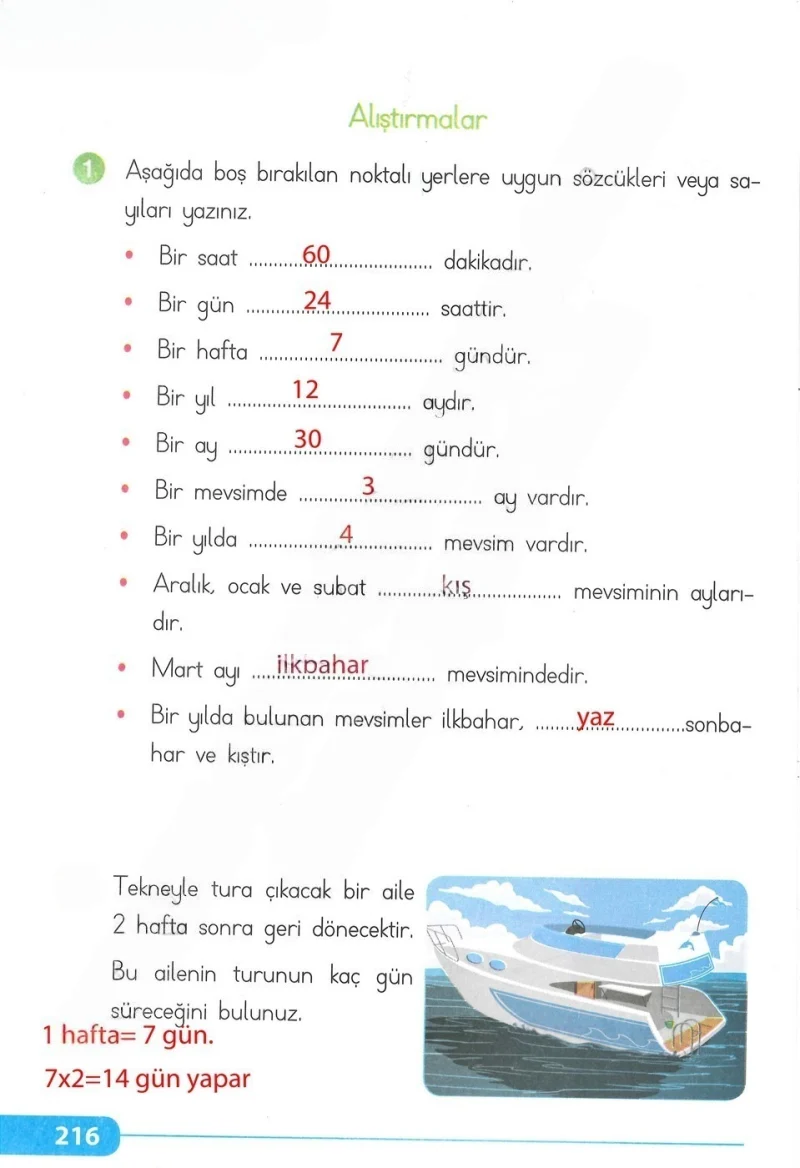 2. Sınıf Matematik Ders Kitabı Cevapları Tekno Artı Yayınları Sayfa 216 Çözüm Görseli