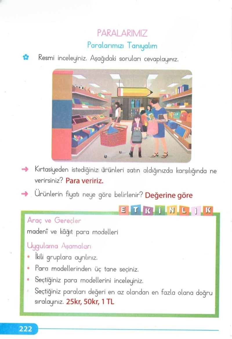 2. Sınıf Matematik Ders Kitabı Cevapları Tekno Artı Yayınları Sayfa 222 Çözüm Görseli