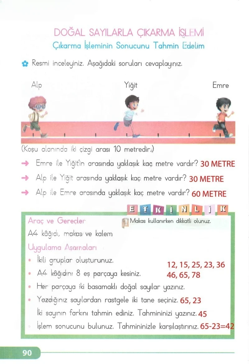 2. Sınıf Matematik Ders Kitabı Cevapları Tekno Artı Yayınları Sayfa 90 Çözüm Görseli