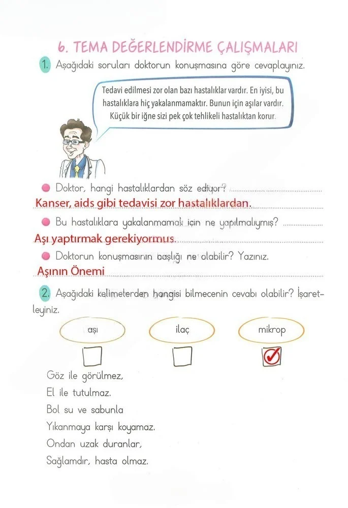 2. Sınıf Türkçe Ders Kitabı Cevapları Ada Matbaacılık Yayıncılık Sayfa 195 Çözüm Görseli
