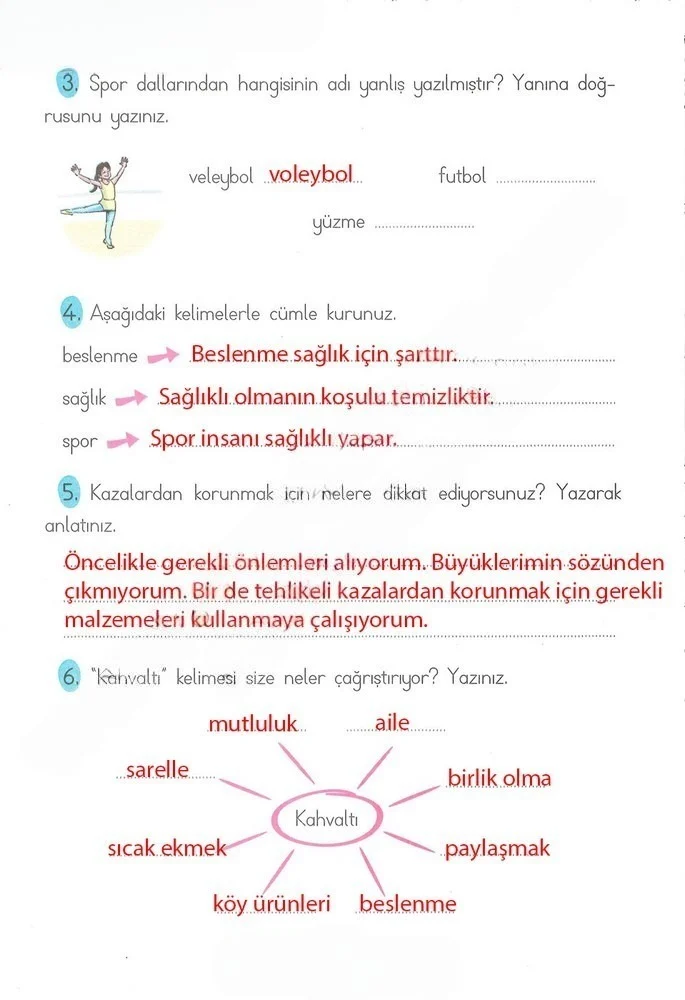 2. Sınıf Türkçe Ders Kitabı Cevapları Ada Matbaacılık Yayıncılık Sayfa 196 Çözüm Görseli