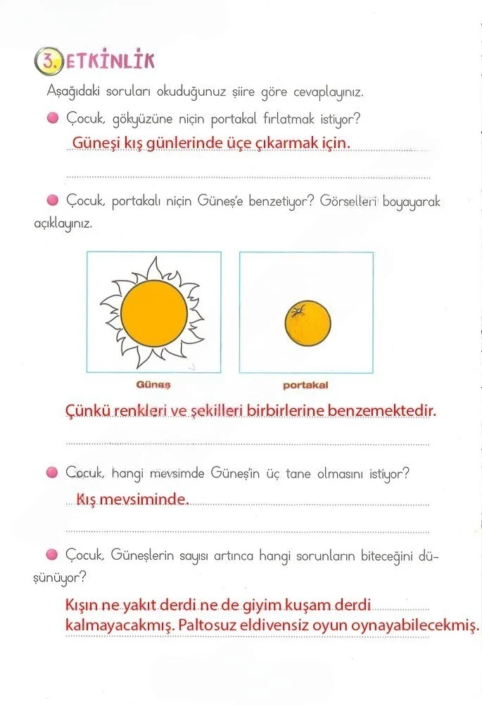 2. Sınıf Türkçe Ders Kitabı Cevapları Ada Matbaacılık Yayıncılık Sayfa 222 Çözüm Görseli