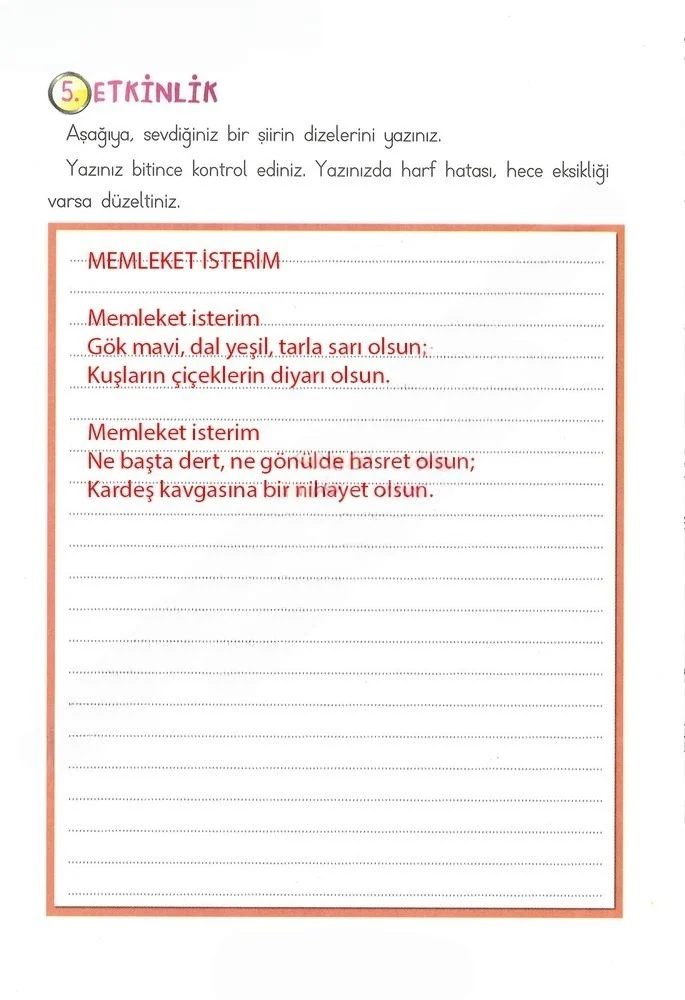 2. Sınıf Türkçe Ders Kitabı Cevapları Ada Matbaacılık Yayıncılık Sayfa 224 Çözüm Görseli