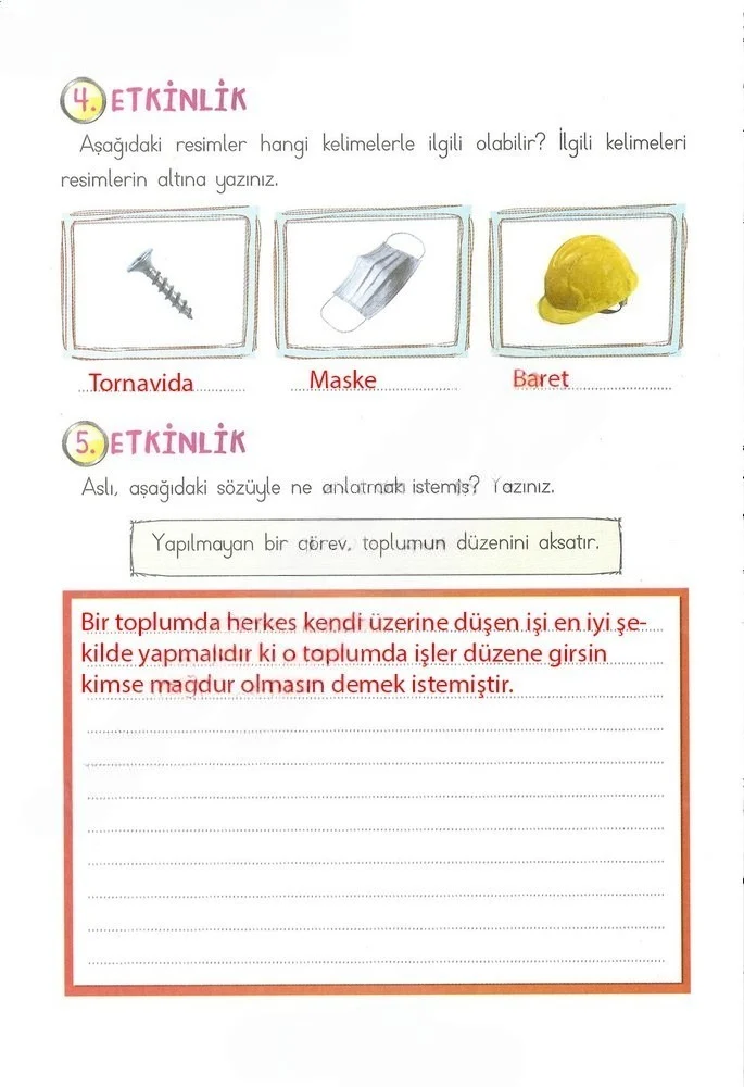 2. Sınıf Türkçe Ders Kitabı Cevapları Ada Matbaacılık Yayıncılık Sayfa 240 Çözüm Görseli