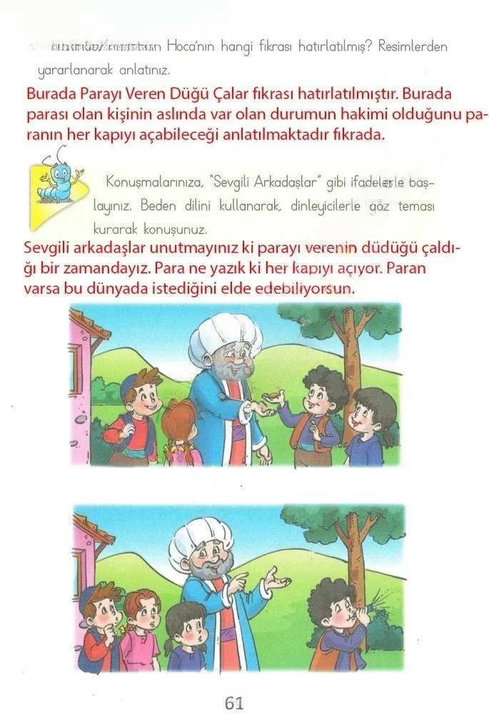 2. Sınıf Türkçe Ders Kitabı Cevapları Ada Matbaacılık Yayıncılık Sayfa 61 Çözüm Görseli