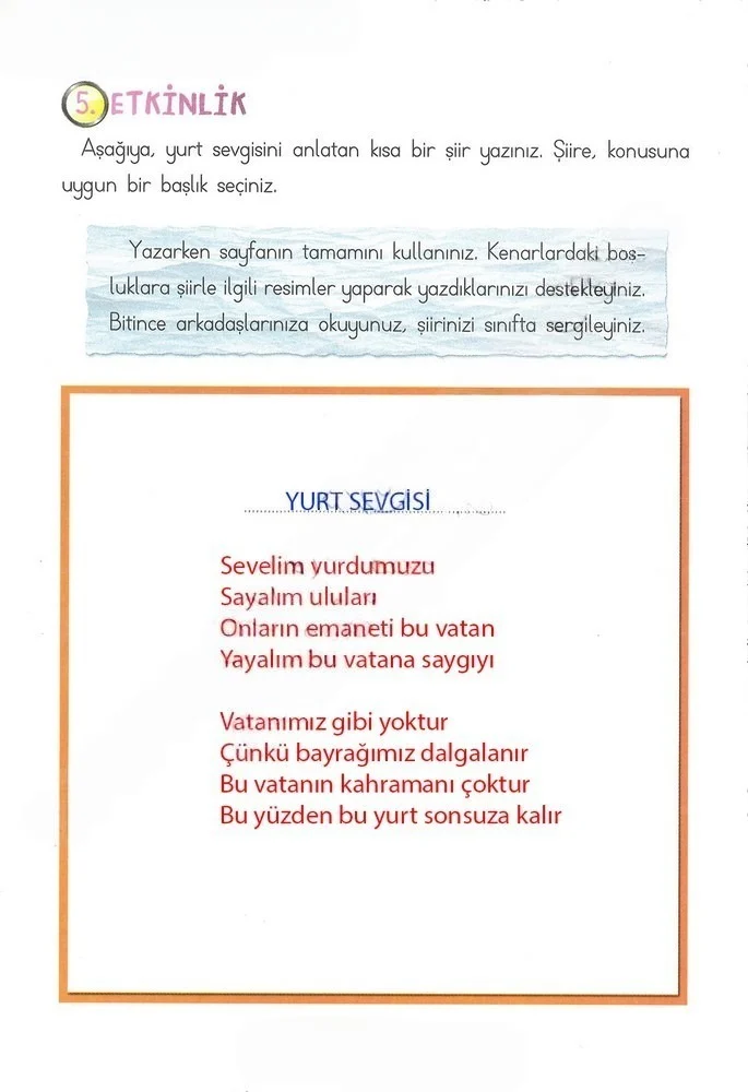 2. Sınıf Türkçe Ders Kitabı Cevapları Ada Matbaacılık Yayıncılık Sayfa 66 Çözüm Görseli