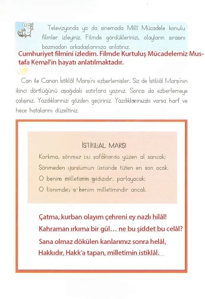 2. Sınıf Türkçe Ders Kitabı Cevapları Ada Matbaacılık Yayıncılık Sayfa 75 Çözüm Görseli
