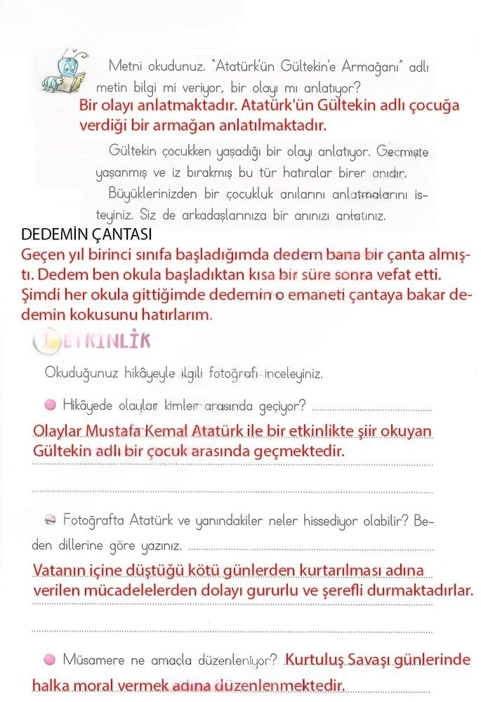 2. Sınıf Türkçe Ders Kitabı Cevapları Ada Matbaacılık Yayıncılık Sayfa 79 Çözüm Görseli