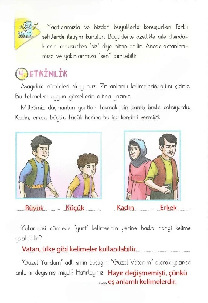 2. Sınıf Türkçe Ders Kitabı Cevapları Ada Matbaacılık Yayıncılık Sayfa 82 Çözüm Görseli