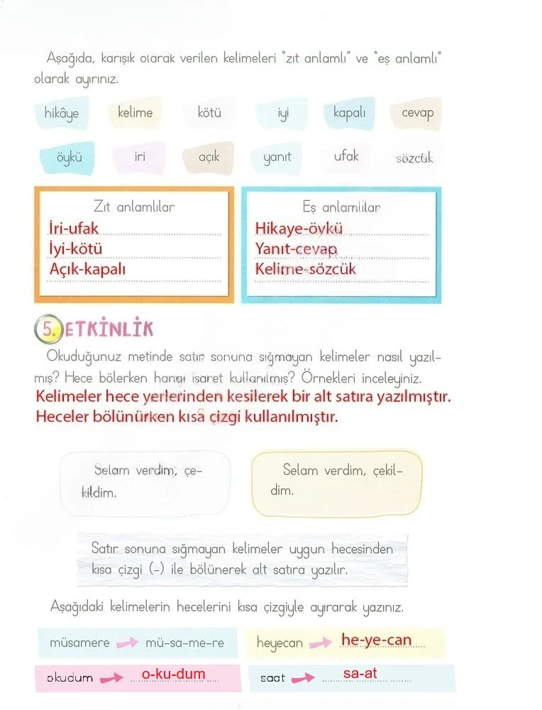 2. Sınıf Türkçe Ders Kitabı Cevapları Ada Matbaacılık Yayıncılık Sayfa 83 Çözüm Görseli