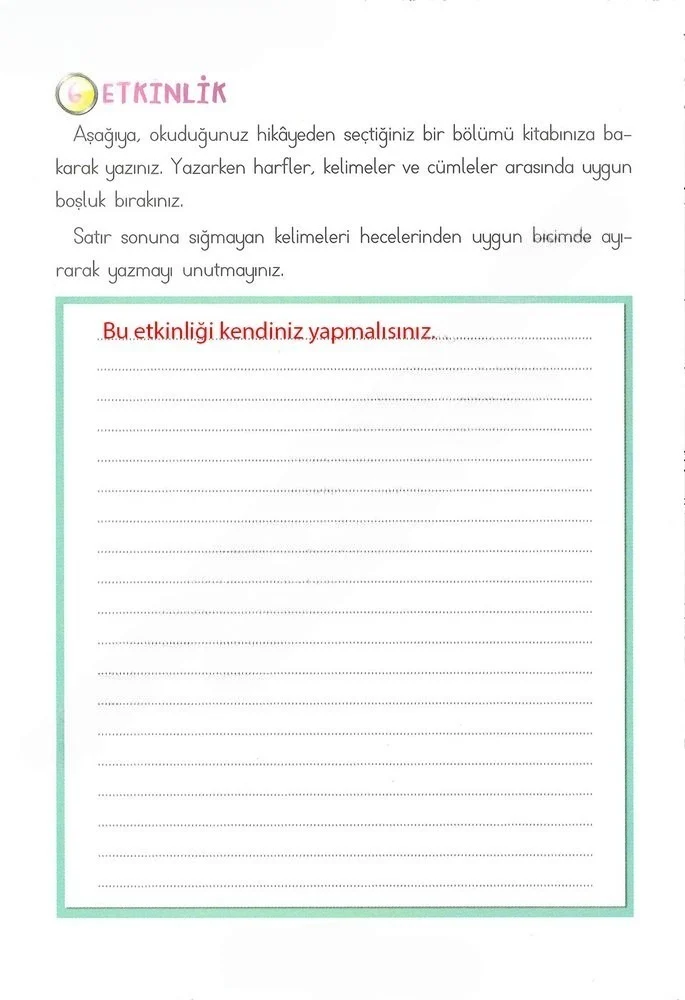 2. Sınıf Türkçe Ders Kitabı Cevapları Ada Matbaacılık Yayıncılık Sayfa 84 Çözüm Görseli