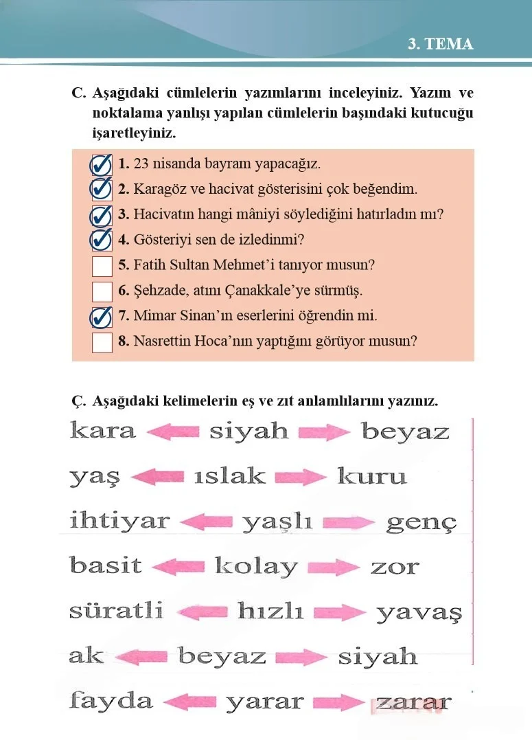 2. Sınıf Türkçe Ders Kitabı Cevapları Bilim ve Kültür Yayınları Sayfa 115 Çözüm Görseli