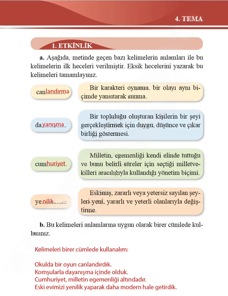 2. Sınıf Türkçe Ders Kitabı Cevapları Bilim ve Kültür Yayınları Sayfa 131 Çözüm Görseli