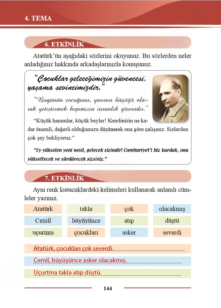 2. Sınıf Türkçe Ders Kitabı Cevapları Bilim ve Kültür Yayınları Sayfa 144 Çözüm Görseli