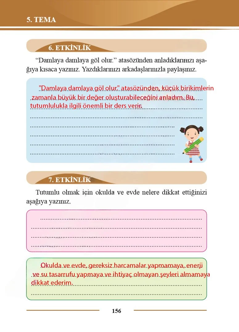 2. Sınıf Türkçe Ders Kitabı Cevapları Bilim ve Kültür Yayınları Sayfa 156 Çözüm Görseli