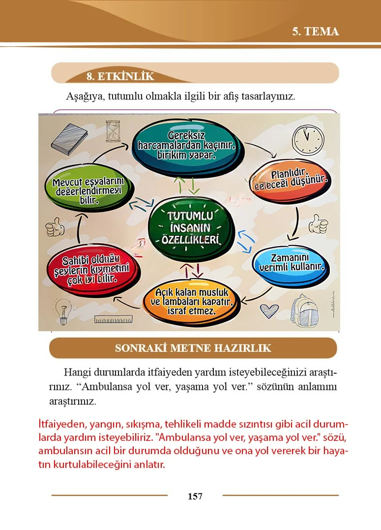 2. Sınıf Türkçe Ders Kitabı Cevapları Bilim ve Kültür Yayınları Sayfa 157 Çözüm Görseli