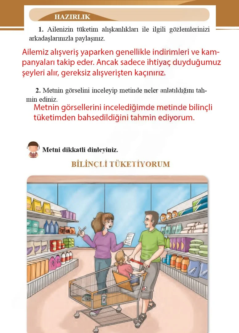 2. Sınıf Türkçe Ders Kitabı Cevapları Bilim ve Kültür Yayınları Sayfa 170 Çözüm Görseli