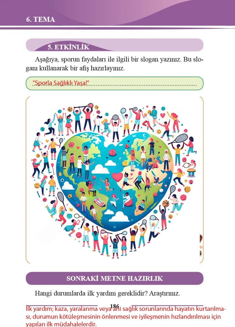 2. Sınıf Türkçe Ders Kitabı Cevapları Bilim ve Kültür Yayınları Sayfa 186 Çözüm Görseli