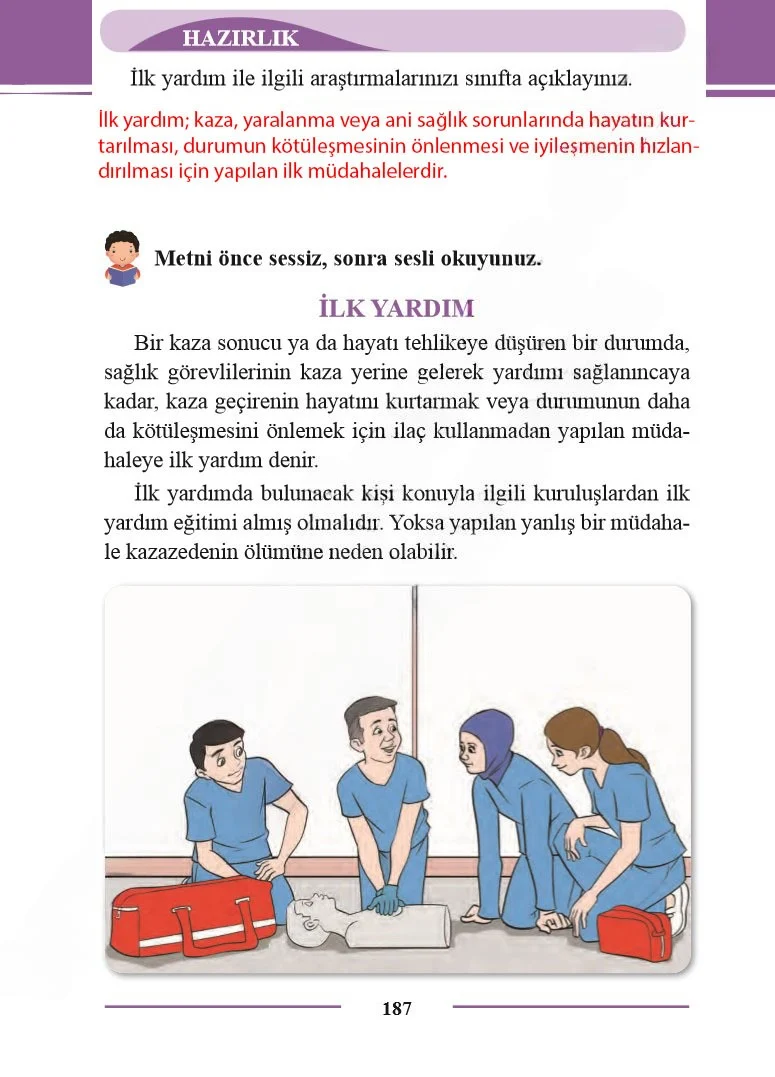2. Sınıf Türkçe Ders Kitabı Cevapları Bilim ve Kültür Yayınları Sayfa 187 Çözüm Görseli