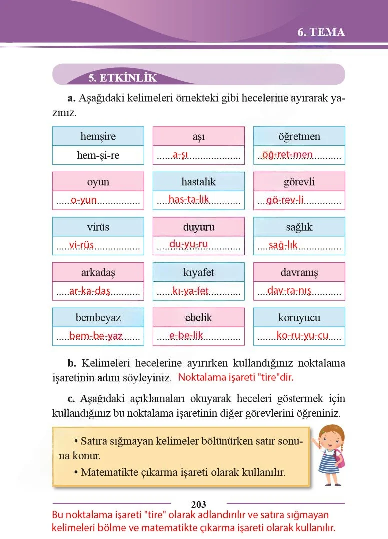 2. Sınıf Türkçe Ders Kitabı Cevapları Bilim ve Kültür Yayınları Sayfa 203 Çözüm Görseli