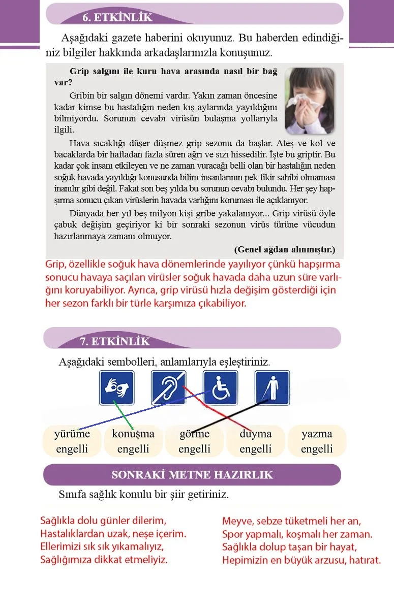 2. Sınıf Türkçe Ders Kitabı Cevapları Bilim ve Kültür Yayınları Sayfa 204 Çözüm Görseli
