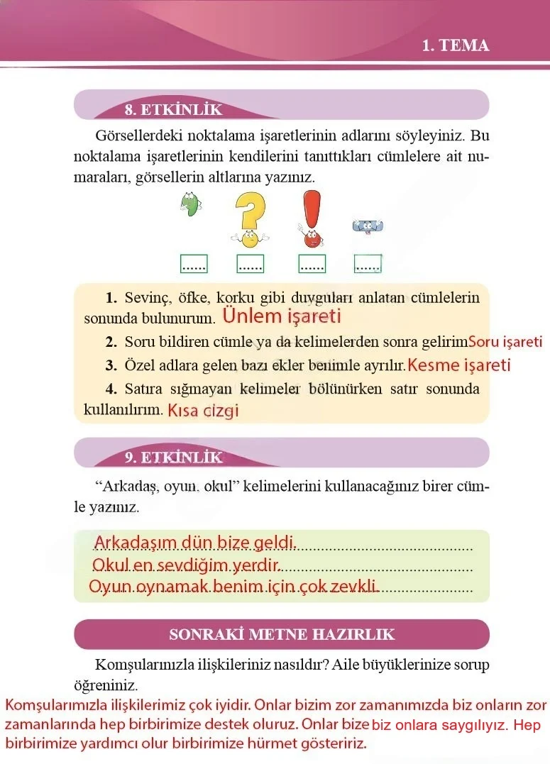 2. Sınıf Türkçe Ders Kitabı Cevapları Bilim ve Kültür Yayınları Sayfa 21 Çözüm Görseli
