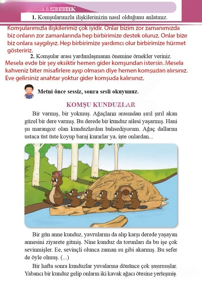 2. Sınıf Türkçe Ders Kitabı Cevapları Bilim ve Kültür Yayınları Sayfa 22 Çözüm Görseli