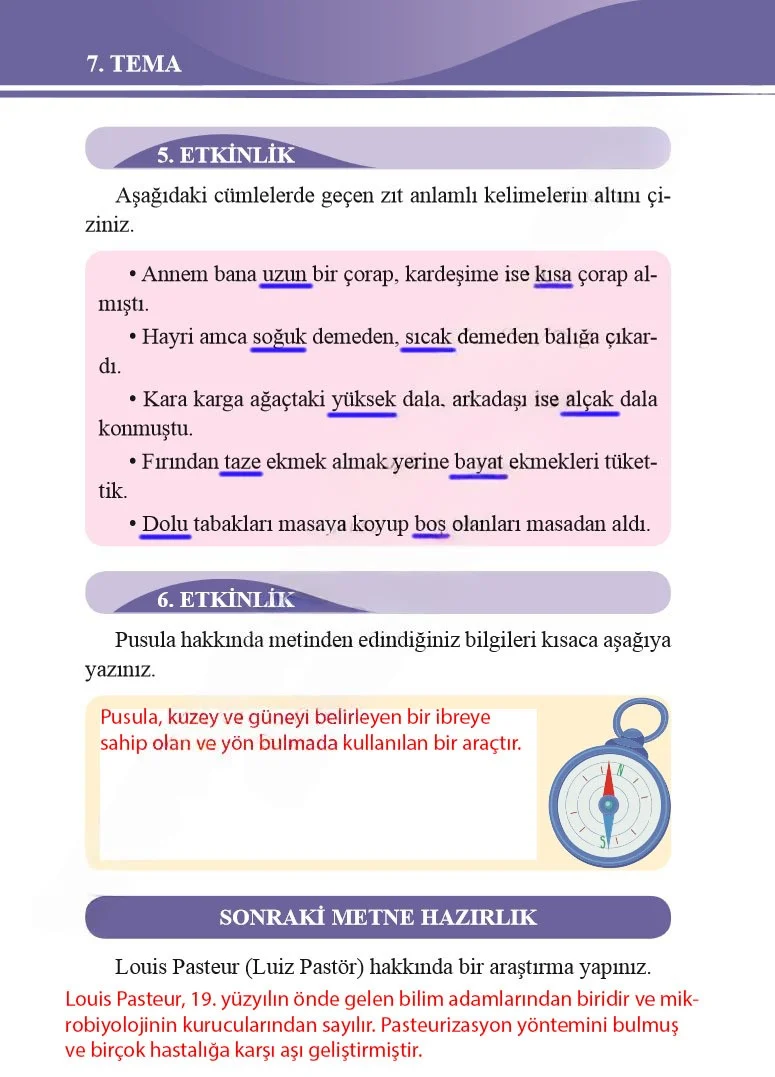 2. Sınıf Türkçe Ders Kitabı Cevapları Bilim ve Kültür Yayınları Sayfa 236 Çözüm Görseli